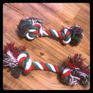 2 rope dog toys